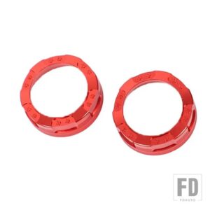 セアト レオン 2008-2012 合金レッドカーエアコンノブ装飾リングステッカーカーインテリアアクセサリー - Style A