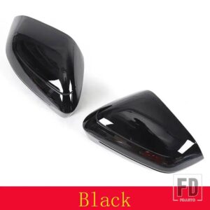 BMW 5 7 I5 I7シリーズ G60 G61 G68 G70 M5 G90 2023-2024 ABS ブラック外装ミラーカバー外装アクセサリー LHD - Black