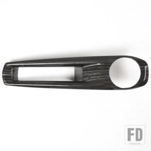 日産 パスファインダー 2013-2018 ABS カーボンカーセンター制御ギアボックスカバーステッカーカーインテリアアクセサリー - Black Wood Grain