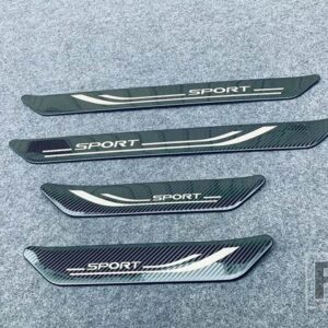 レクサス NX クラス AZ20 NX250 NX350 NX450 2021 2022 ステンレス OOUSIDE ドアシルパネルスカッフプレートキックステップトリムカバー - Carbon Fiber Style