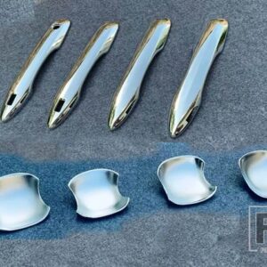 トヨタ ハリアーヴェンザ XU80 2020 2021 ABS クロームドアハンドルボウルカバーカップキャビティトリムインサートキャッチモールドガーニッシ - Silver