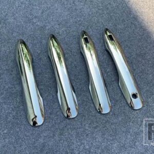 トヨタ ハリアーヴェンザ XU80 2020 2021 ABS クロームドアハンドルボウルカバーカップキャビティトリムインサートキャッチモールドガーニッシ - WHITE