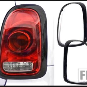 ミニ同胞 F60 2020 2021-2025 カーアクセサリーカーボンスタイルトリムテールライトリアバックフレームランプカバーモールド - Piano Black 23-25