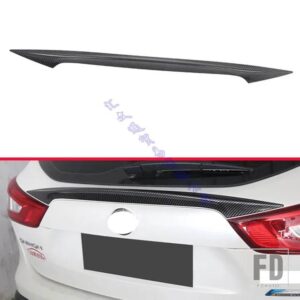 日産 キャシュカイ J11 2015-2020 カーアクセサリー ABS クロームリアトランクモールドベゼルスタイリングステッカーガーニッシュ 2017 2018 2 - Black
