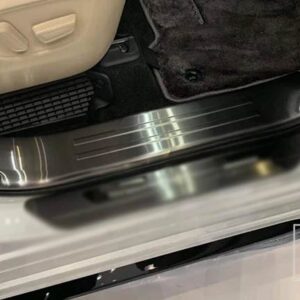 トヨタ シエナ XL40 2021 2022 ステンレスインナー内側ドアシルパネルスカッフプレートキックステップトリムカバープロテクター - Without lamp3