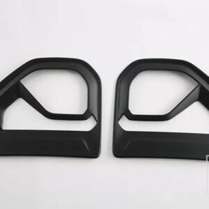 フォード レンジャー 2023 2024 カーアクセサリーピアノブラックカーボンスタイルエアフローベントフェンダートリムバッジ - Matte Black
