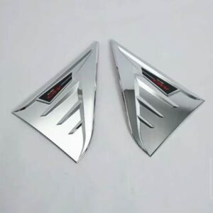 ホンダ CRV CR-V 2020 2021 カーアクセサリー ABS クロームエアフローベントフェンダートリムバッジステッカー - WHITE