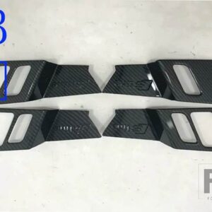 アウディ Q5 年度 2018-21 飾るアクセサリー ABS インナードアハンドルカバーキャッチボウルトリム挿入ベゼルフレームガーニッシュ - Carbon fiber style B
