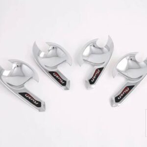 トヨタ 2017-2022 ラッシュ F800/F850 カーアクセサリーカーボンスタイルドアハンドルボウルカバーカップキャビティトリム - ABS Chrome