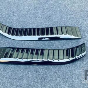 トヨタ ヤリスクロス XP210 2020-2022 カーアクセサリーステンレスリアトランクスカッフプレートドアシルカバーモールドガーニッシュ - Black Titanium
