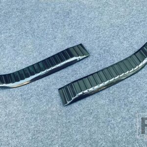 トヨタ ヤリスクロス XP210 2020-2022 カーアクセサリーステンレスリアトランクスカッフプレートドアシルカバーモールドガーニッシュ - Carbon Fiber Style