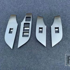 トヨタ RAV4 XA50 2019-2024 カーボンスタイルドア窓アームレストカバースイッチパネルトリムモールディングガーニッシュ - Right hand driving2