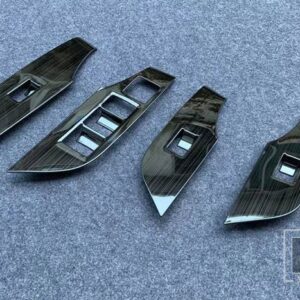 トヨタ RAV4 XA50 2019-2024 カーボンスタイルドア窓アームレストカバースイッチパネルトリムモールディングガーニッシュ - Right hand driving3