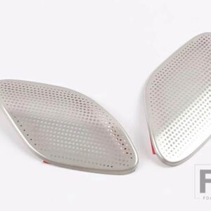 キャデラック CT5 2019 2020 カーアクセサリーステンレスフロント A ピラースピーカーリングオーディオカバー - White