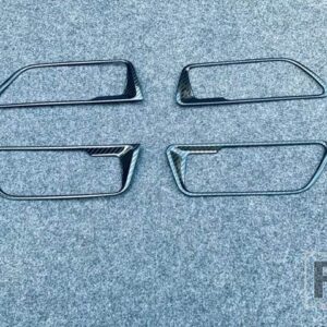 トヨタ ハリアーヴェンザ XU80 2020 2021 カーアクセサリー ABS インナードアハンドルカバーキャッチボウルトリム挿入ベゼルフレームガーニッシ - Carbon Fiber Style