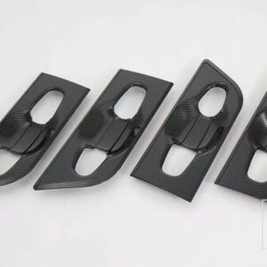 トヨタ 2015-2019 アルファードヴェルファイア AH30 カーアクセサリー ABS クロームドアハンドルボウルカバーカップキャビティトリム - carbon fiber style