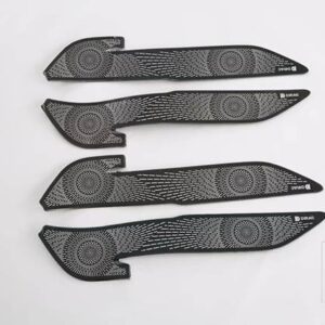 歌プラス EV DMI 2022 2023 カーアクセサリーステンレススピーカーカバードアハンドルホーンカバー装飾 - Black