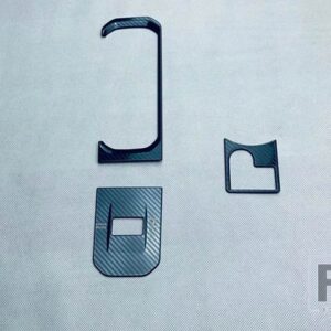 トヨタ ハイランダー XU70 2021 2022 カーアクセサリー ABS クロームギアシフトパネルセンターコンソールカバートリムフレーム - Carbon Fiber Style