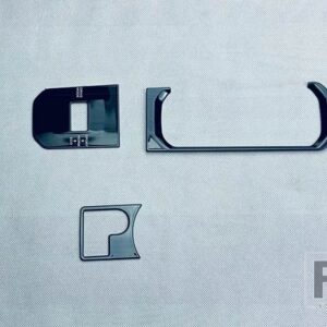 トヨタ ハイランダー XU70 2021 2022 カーアクセサリー ABS クロームギアシフトパネルセンターコンソールカバートリムフレーム - Piano Black