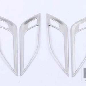 キャデラック CT5 2019 2020 カーアクセサリーステンレスインナードアハンドルカバーキャッチボウルトリム挿入ベゼルフレームガーニッシュ - White