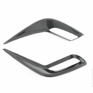トヨタ カローラクロス XG10 2020 2021 ABS クロームフロントリアフォグランプカバースパンコールで飾られました - carbon fiber style