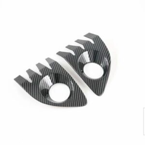 トヨタ カローラクロス XG10 2020 2021 ABS クロームフロントリアフォグランプカバースパンコールで飾られました - Carbon fiber style2