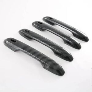レクサス NX クラス AZ20 NX250 NX350 NX450 2021 2022 ABS クロムドアハンドルカバースマートキー穴キャッチキャップトリムモールド - carbon fiber style