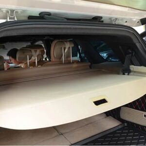 フォード エベレスト U375/UA 2016-2021 カーアクセサリーアルミ + キャンバスリアカーゴカバープライバシートランクスクリーンセキュリティシ - Beige