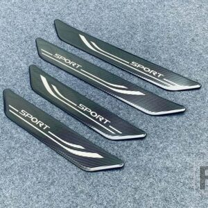 レクサス RX ALA10/ALH10RX350 450H 500H 2022 2023 ステンレス外側ドアシルパネルスカッフプレートキックステップトリムカバー - Carbon Fiber Style