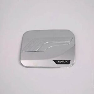 トヨタ RAV4 2019-2024 飾るアクセサリー ABS クローム燃料タンクキャップカバースタイリングトリムオイル燃料キャップ - Silver