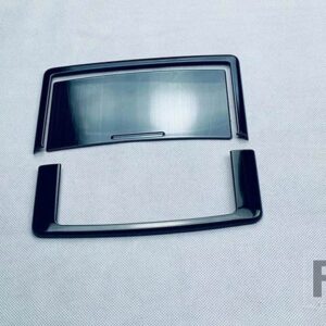 日産 エクストレイルローグ T33 2021 2022 カーアクセサリーステンレス前インテリアライト読書灯トリムカバー - Black