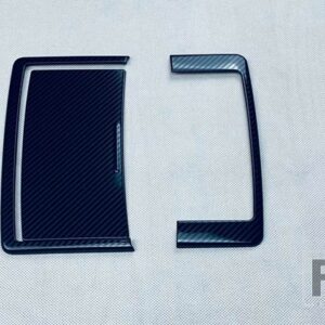 日産 エクストレイルローグ T33 2021 2022 カーアクセサリーステンレス前インテリアライト読書灯トリムカバー - Carbon Fiber Style