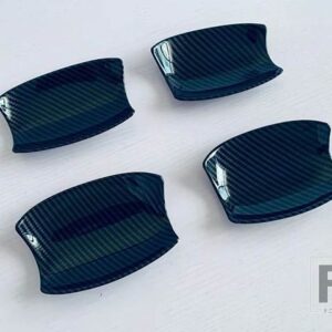 三菱 アウトランダー GM GN 2022 2023 ABS クロームドアハンドルボウルカバーカップキャビティトリムインサートキャッチモールドガーニッシュ - Carbon fiber style3