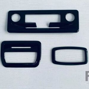 日産 セレナ C28 2022 2023 カーアクセサリー ABS ピアノブラックインテリアライト読書灯トリムカバー - Piano Black