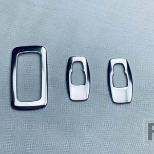 日産 エクストレイルローグ T33 2021 2022 カーアクセサリーステンレスバックインテリアライト読書灯トリムカバー - Matte
