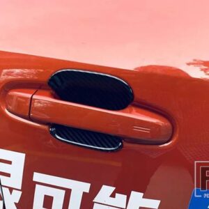 スバル CROSSTREK インプレッサ 2023 2024 ABS クロームドアハンドルボウルカバーカップキャビティトリムインサートキャッチモールドガーニッシ - carbon fiber style