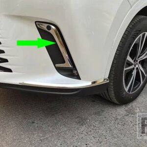 レクサス RXALA10/ALH10RX350 450H 500H 2022 2023 ステンレス製フロントフォグライトランプカバートリムモールディングベゼルガーニッシュ - Mirror style