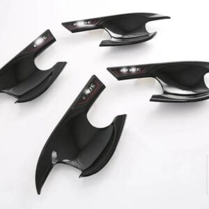 ホンダ シビック第 11 世代 FE/FL 2021-2023 カーアクセサリー ABS クロームドアハンドルボウルカバーカップキャビティトリム - piano black