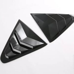 スバル CROSSTREK インプレッサ 2023 2024 カーアクセサリー ABS サイドドアリアビューウィンドウスポイラーカバートリムインサートガーニッシ - Black