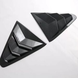 スバル CROSSTREK インプレッサ 2023 2024 カーアクセサリー ABS サイドドアリアビューウィンドウスポイラーカバートリムインサートガーニッシ - carbon fiber style