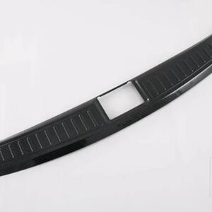 テスラ モデル S 2019-22 カーアクセサリーステンレスリアトランクスカッフプレートドアドアシルカバーモールドガーニッシュ - Carbon Fiber Style