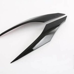 トヨタ シエナ XL40 2021 2022 カーアクセサリーレッドピアノブラックフロントセンターメッシュグリルグリルカバーラジエーターストリップトリ - Black