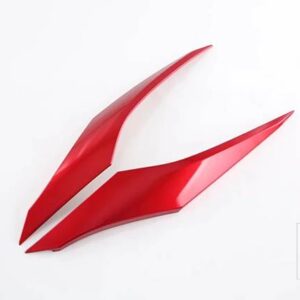 トヨタ シエナ XL40 2021 2022 カーアクセサリーレッドピアノブラックフロントセンターメッシュグリルグリルカバーラジエーターストリップトリ - Red