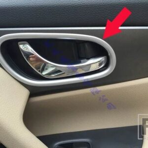 日産 キャシュカイ J11 2015-2020 カーアクセサリー ABS クロームインナードアハンドルカバーキャッチボウルトリム挿入ベゼルフレームガーニッ - Silver