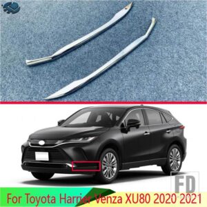 トヨタ ハリアーヴェンザ XU80 2020 2021 カーアクセサリーステンレスフロントとリアバンパープロテクタートリム - before