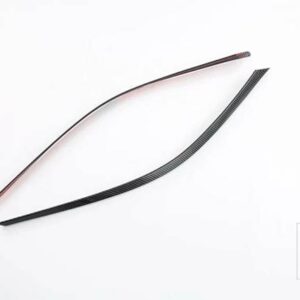 トヨタ シエナ XL40 2021 2022 カーアクセサリーカーボンスタイルピアノブラックヘッドランプランプアイブロウトリムモールディング - carbon fiber style