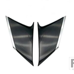 トヨタ カローラクロス XG10 2020 2021 カーアクセサリーピアノブラック C ピラーリアウィンドウ装飾トリム - Silver
