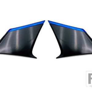 トヨタ カローラクロス XG10 2020 2021 カーアクセサリーピアノブラック C ピラーリアウィンドウ装飾トリム - Blue