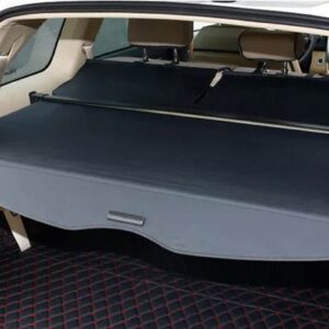 日産 エクストレイル T31 ローグ 2008-2013 アルミ + キャンバスリアカーゴカバープライバシートランクスクリーンセキュリティシールドシェード - Black