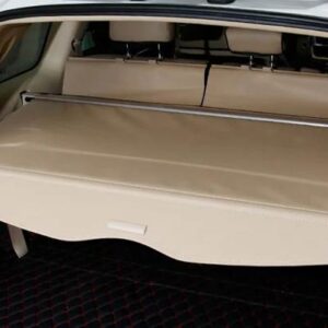 日産 エクストレイル T31 ローグ 2008-2013 アルミ + キャンバスリアカーゴカバープライバシートランクスクリーンセキュリティシールドシェード - Beige